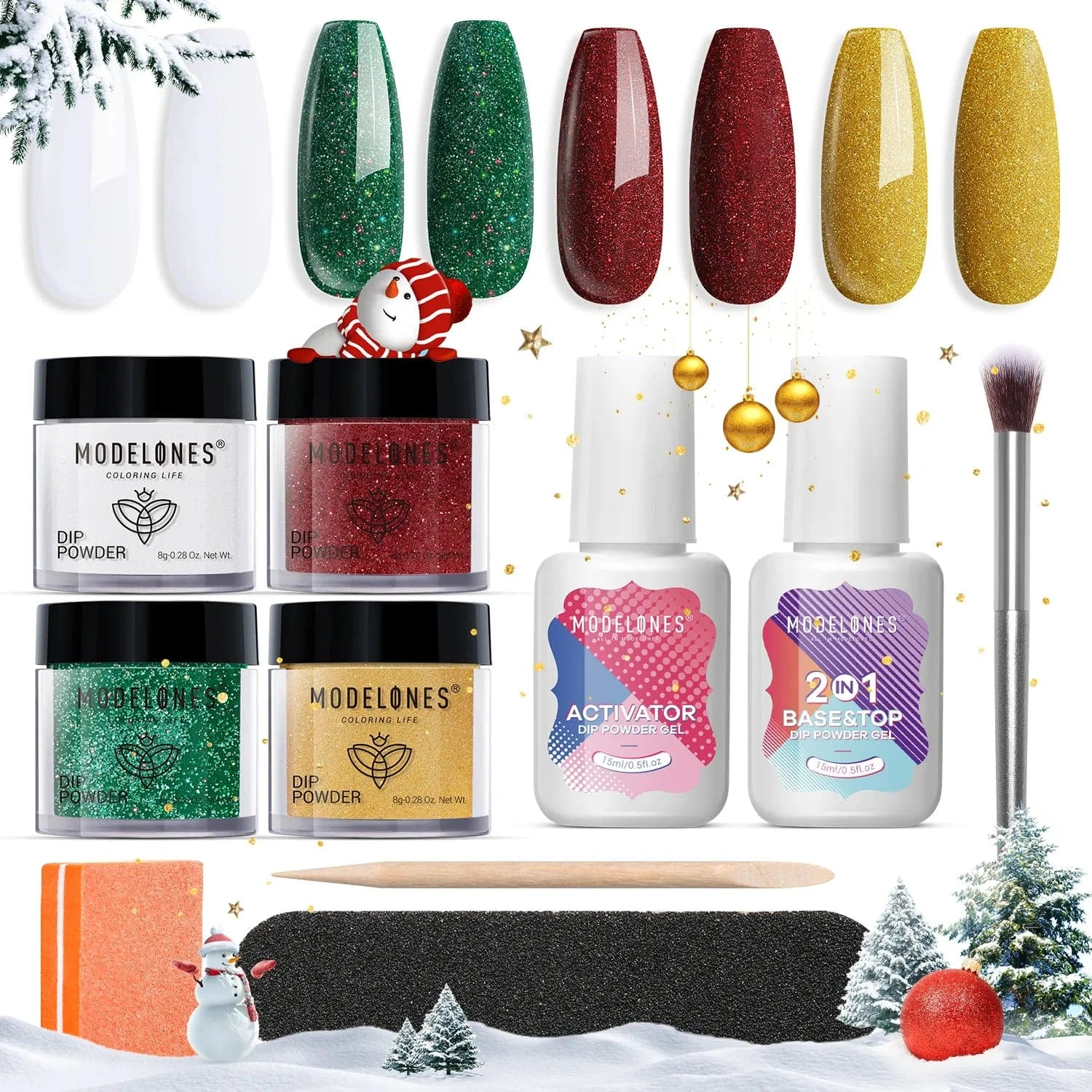 Christmas Song - 10Pcs Dipping Powder All-In-One Kit 2 Christmas Song - 10Pcs Dipping Powder All-In-One Kit