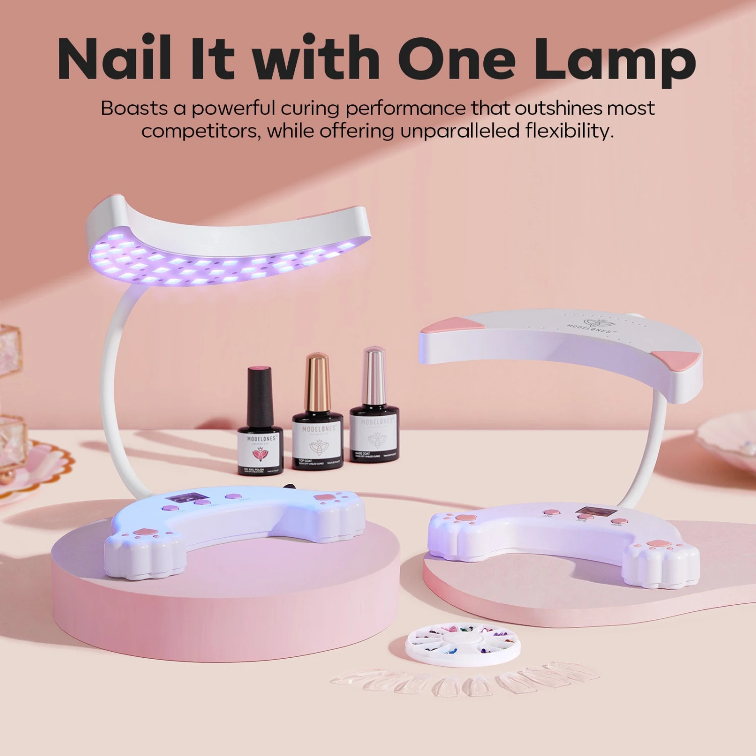 48W UV Gooseneck LED Nail Lamp With Glove 4 48W UV Gooseneck LED Nail Lamp With Glove - Image 3