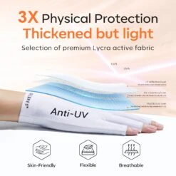 Anti-UV Light Glove For Nails Salon Professional UPF 99+ -Mary Jully Nail Shop 02 47646073225516