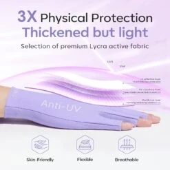 Purple Anti-UV Light Glove For Nails Salon Professional UPF 99+ -Mary Jully Nail Shop 02 c768ca39 f987 45a8 a33c 0f086bf14827