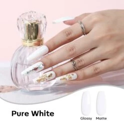 Pure White - Dipping Powder (0.42 Oz) 10 Pure White - Dipping Powder (0.42 Oz) -Mary Jully Nail Shop 04