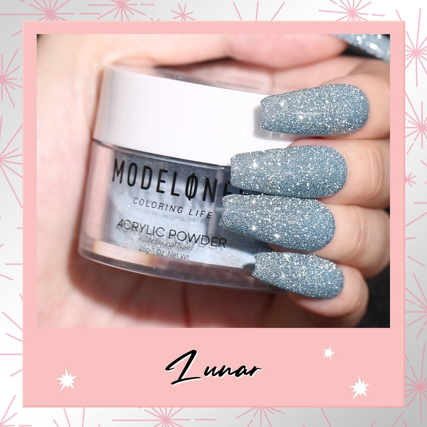 Lunar - Reflective Acrylic Powder (1 Oz) 5 Lunar - Reflective Acrylic Powder (1 Oz) - Image 3