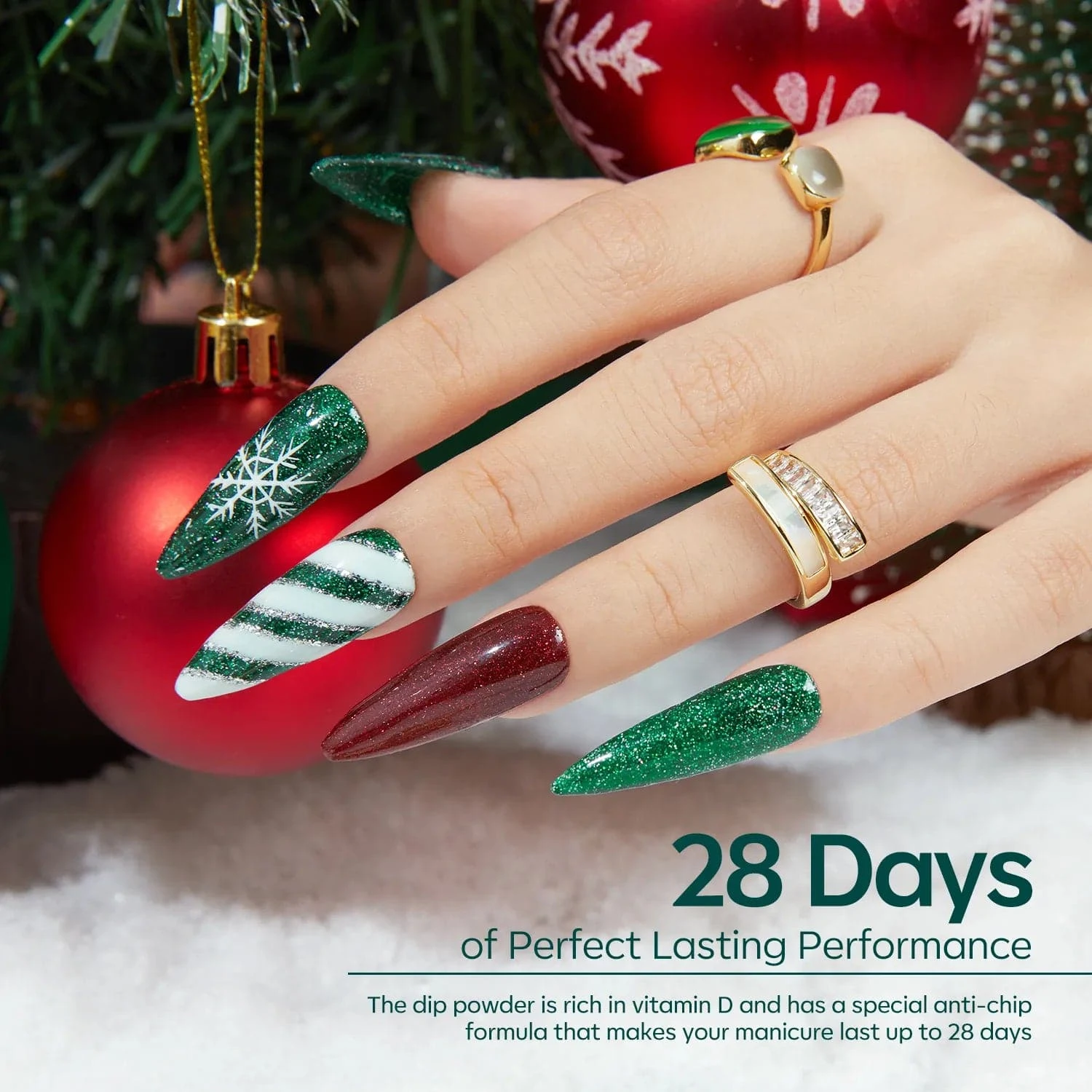 Christmas Song - 10Pcs Dipping Powder All-In-One Kit 6 Christmas Song - 10Pcs Dipping Powder All-In-One Kit - Image 5