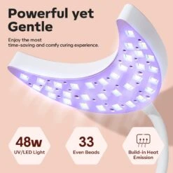 48W UV Gooseneck LED Nail Lamp With Glove 19 48W UV Gooseneck LED Nail Lamp With Glove -Mary Jully Nail Shop 05 47999861457196