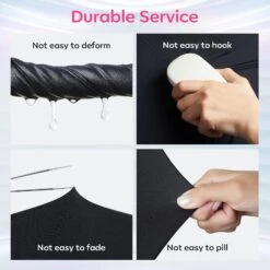 Black Anti-UV Light Glove For Nails Salon Professional UPF 99+ -Mary Jully Nail Shop 06 2 1