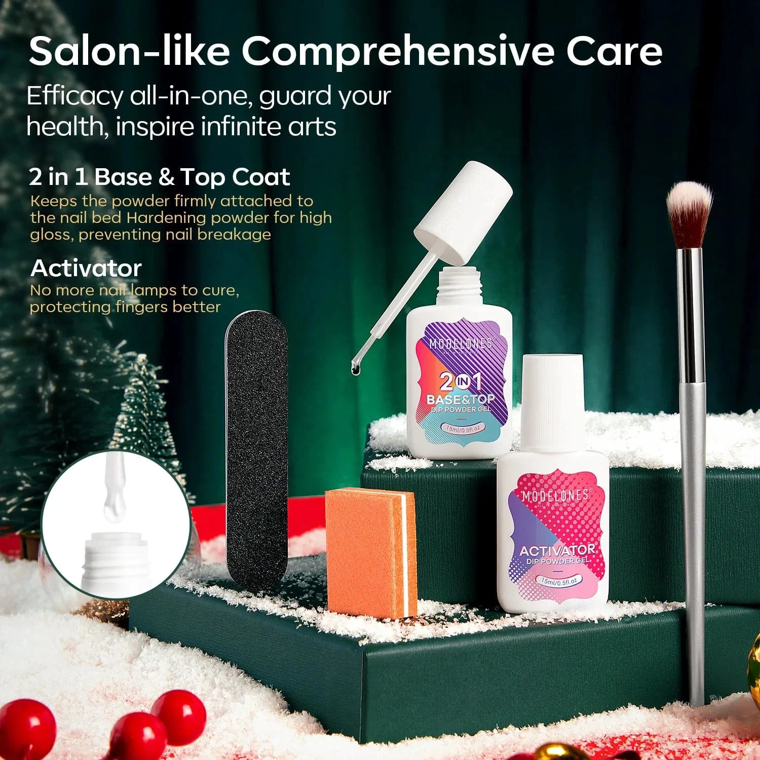 Christmas Song - 10Pcs Dipping Powder All-In-One Kit 8 Christmas Song - 10Pcs Dipping Powder All-In-One Kit - Image 7