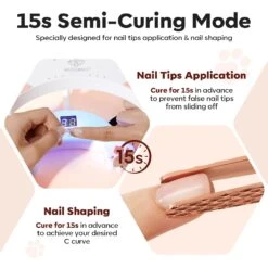 48W UV Gooseneck LED Nail Lamp With Glove 20 48W UV Gooseneck LED Nail Lamp With Glove -Mary Jully Nail Shop 06 47999861457196