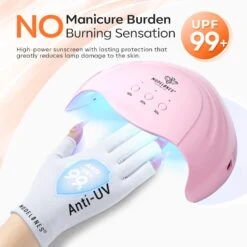Anti-UV Light Glove For Nails Salon Professional UPF 99+ -Mary Jully Nail Shop 09 47646073225516