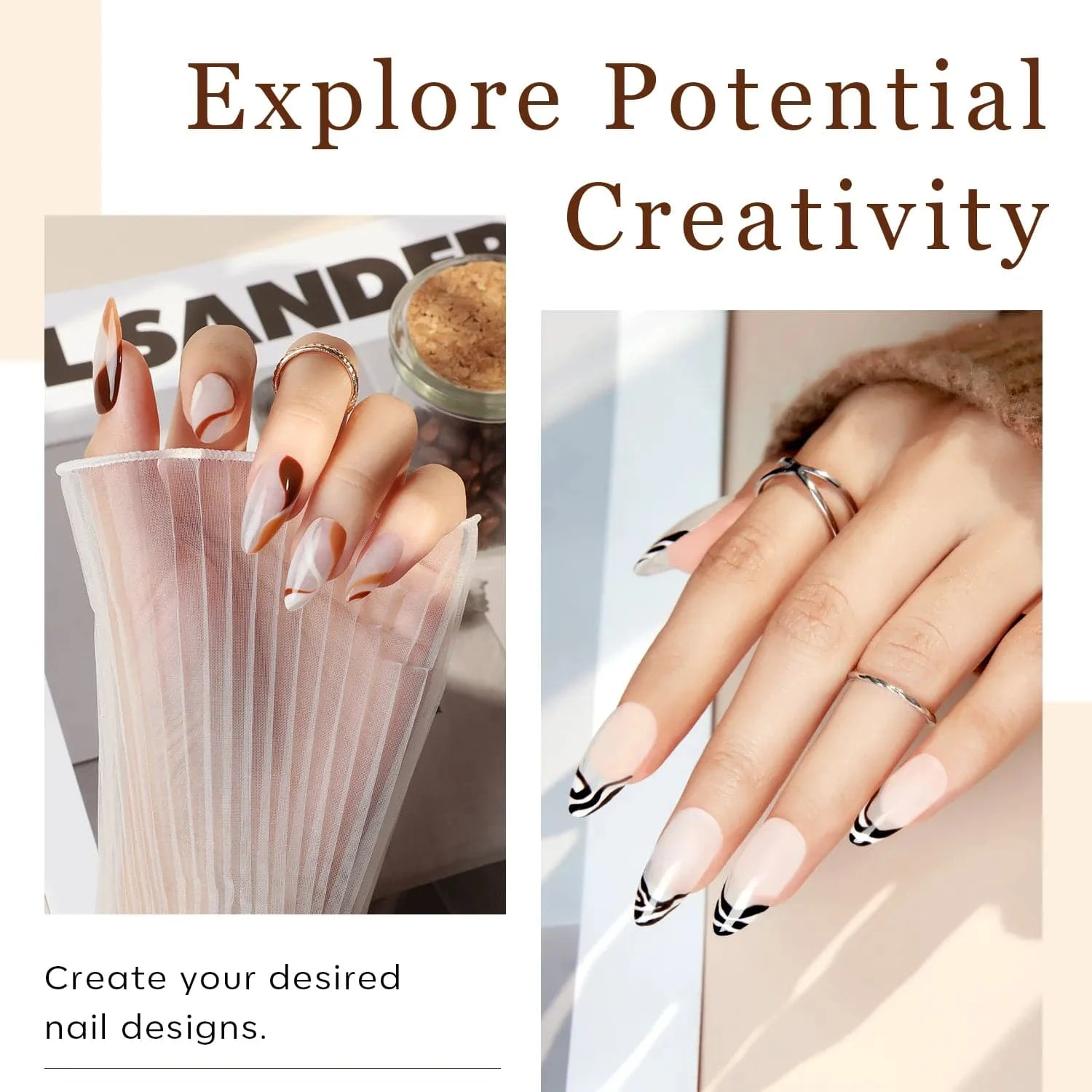 500Pcs Semi-Frosted Almond Full Cover Nail Tips 7 500Pcs Semi-Frosted Almond Full Cover Nail Tips - Image 5