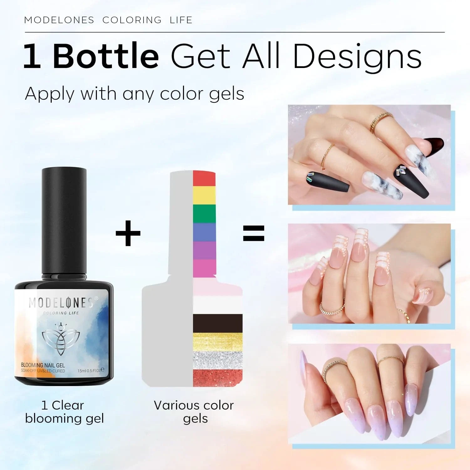Unleash Magic - Single Blooming Gel Nail Polish 15ml 5 Unleash Magic - Single Blooming Gel Nail Polish 15ml - Image 3
