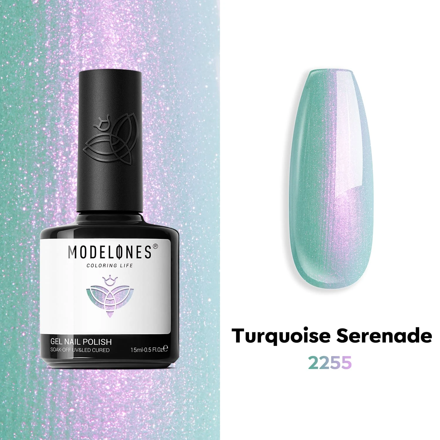 Turquoise Serenade - Modelones Gel Nail Polish Mermaid Gel 15ml 3 Turquoise Serenade - Modelones Gel Nail Polish Mermaid Gel 15ml