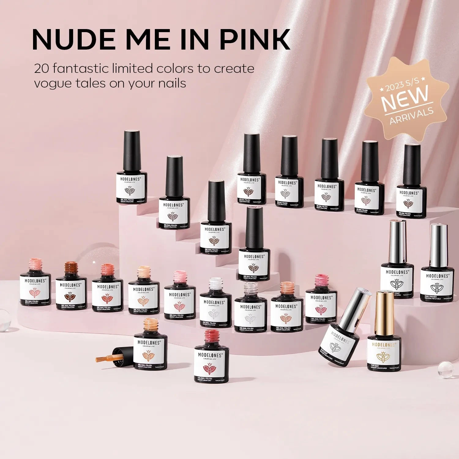 Me In Pink - 24Pcs 20Colors Gel Nail Polish Kit【US/UK ONLY】 4 Me In Pink - 24Pcs 20Colors Gel Nail Polish Kit【US/UK ONLY】 - Image 2