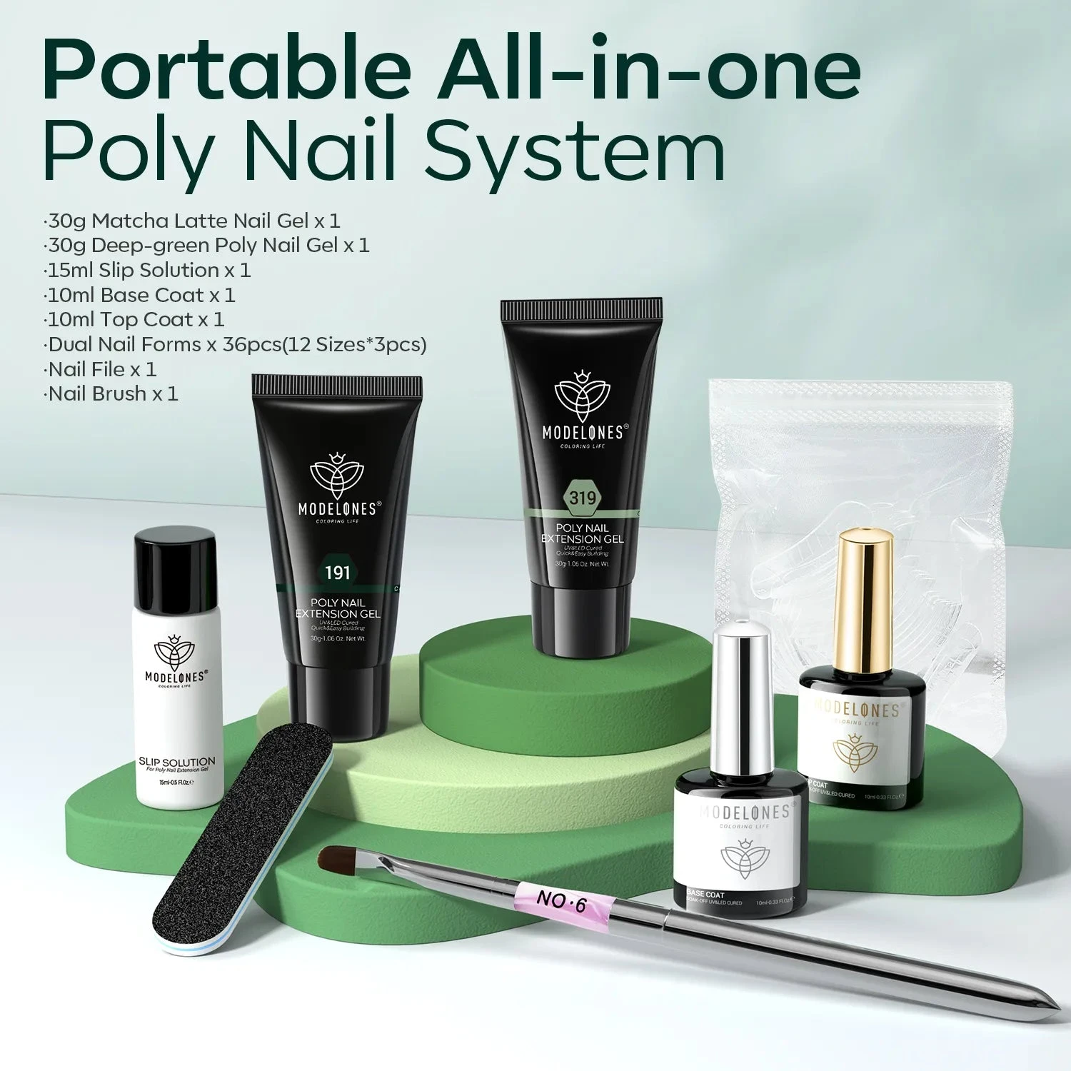Full Of Spring - 2 Colors Poly Nail Gel Starter Kit 4 Full Of Spring - 2 Colors Poly Nail Gel Starter Kit - Image 2