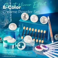 8 Colors Chrome Powder Set - Stardust Island【US/AU/EU/UK ONLY】 -Mary Jully Nail Shop 1 69527a48 32e4 4669 9186 7ddc0dd1d79e