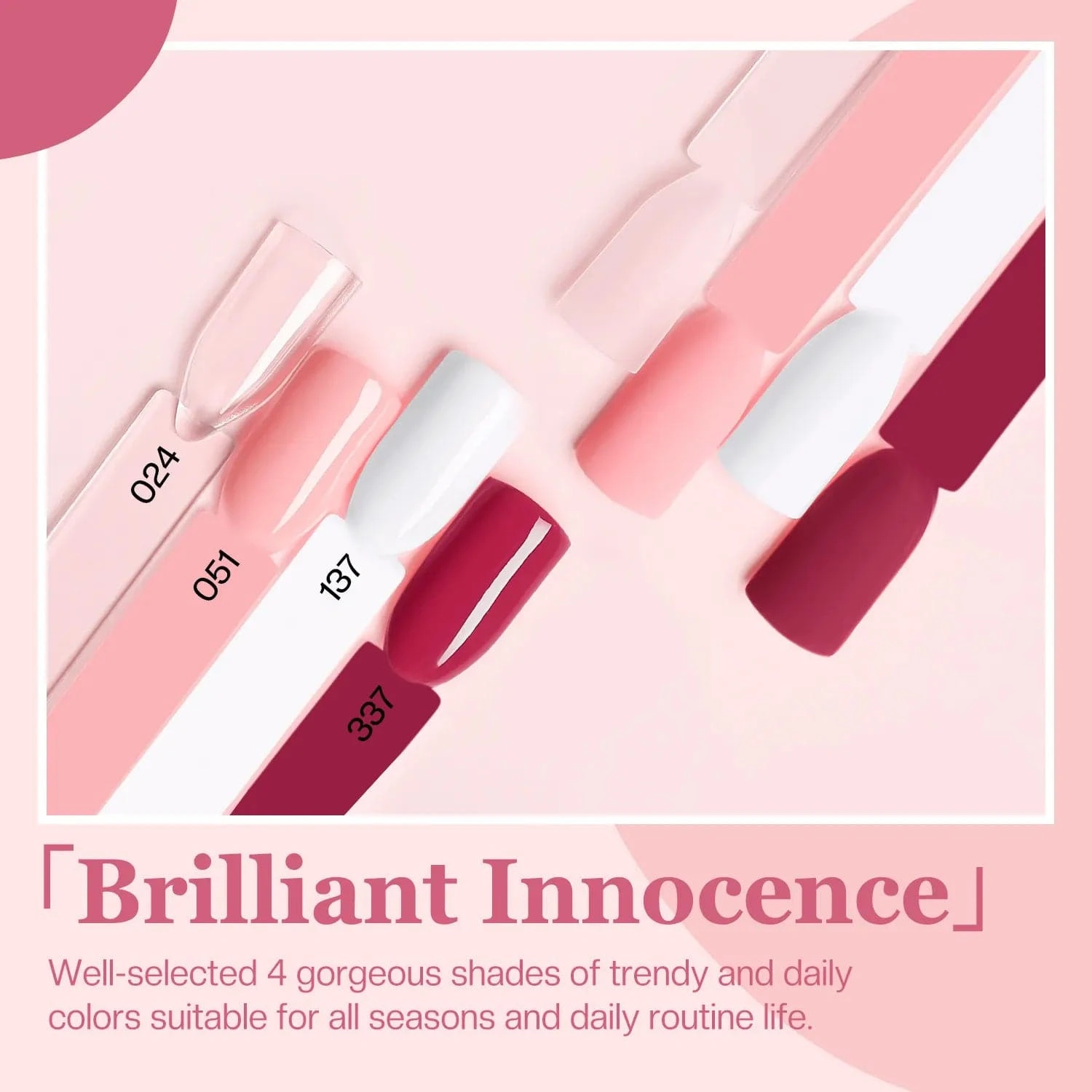 Brilliant Innocence - 10Pcs Dipping Powder All-In-One Kit 4 Brilliant Innocence - 10Pcs Dipping Powder All-In-One Kit - Image 2