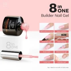 8-In-1 Rose Blush Builder Nail Gel 15ml -Mary Jully Nail Shop 1 a71393b1 edda 49e9 aded fd7830499a65