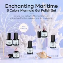 Mermaid's Shell - 6 Shades Gel Nail Polish Set -Mary Jully Nail Shop 1 a7ef17ef 441f 4b62 be5c 732e9b5631c7