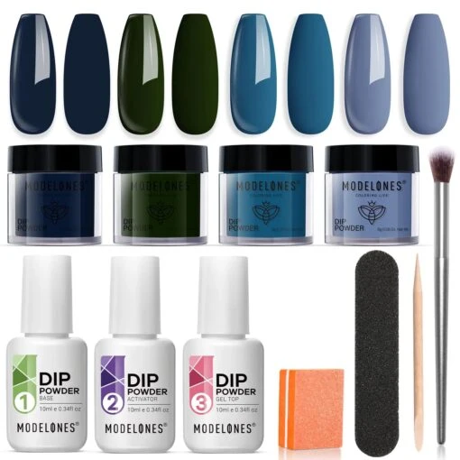 Blue Winter - 11Pcs Dipping Powder All-In-One Kit【US ONLY】 -Mary Jully Nail Shop 1 bd7c1f19 b253 4646 af5b 42436cb8c85b