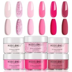 Lovestruck Blush - 6Pcs Acrylic Powder Set (0.35 Oz)【US ONLY】
