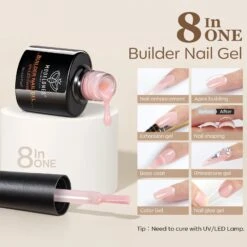 Nude Brown - 6 Colors 8-in-1 Builder Gel Set 7ml -Mary Jully Nail Shop 2