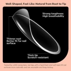 200Pcs Clear Almond Full Cover Nail Tips 11 200Pcs Clear Almond Full Cover Nail Tips -Mary Jully Nail Shop 200pcs almond full cover nail tips kit clear 215978