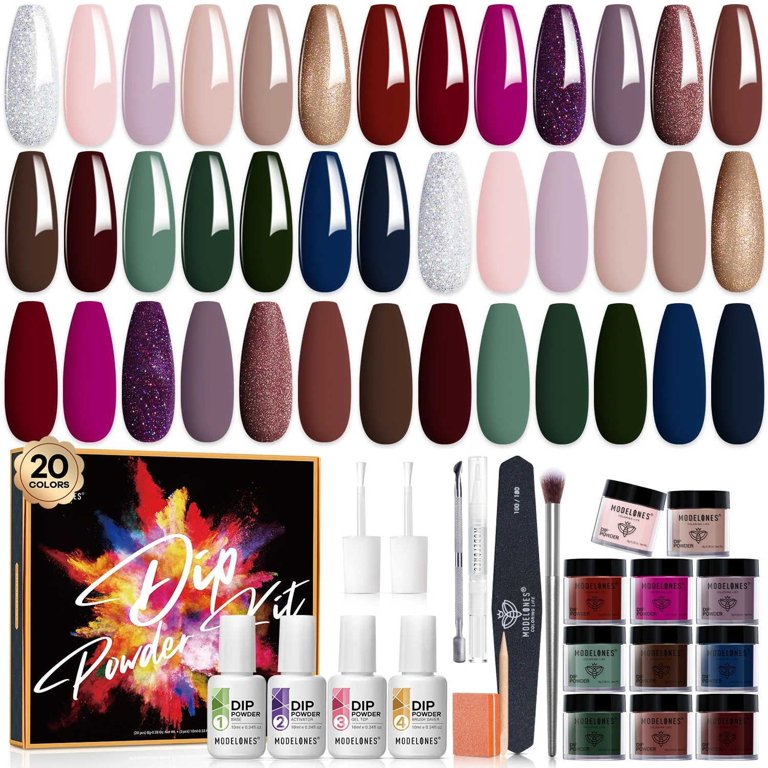 Making Waves - 32Pcs 20Colors Dipping Powder All-In-One Kit【US ONLY】 10 Making Waves - 32Pcs 20Colors Dipping Powder All-In-One Kit【US ONLY】 - Image 8