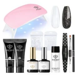 Stormy Night - 2 Colors Poly Nail Gel Kit