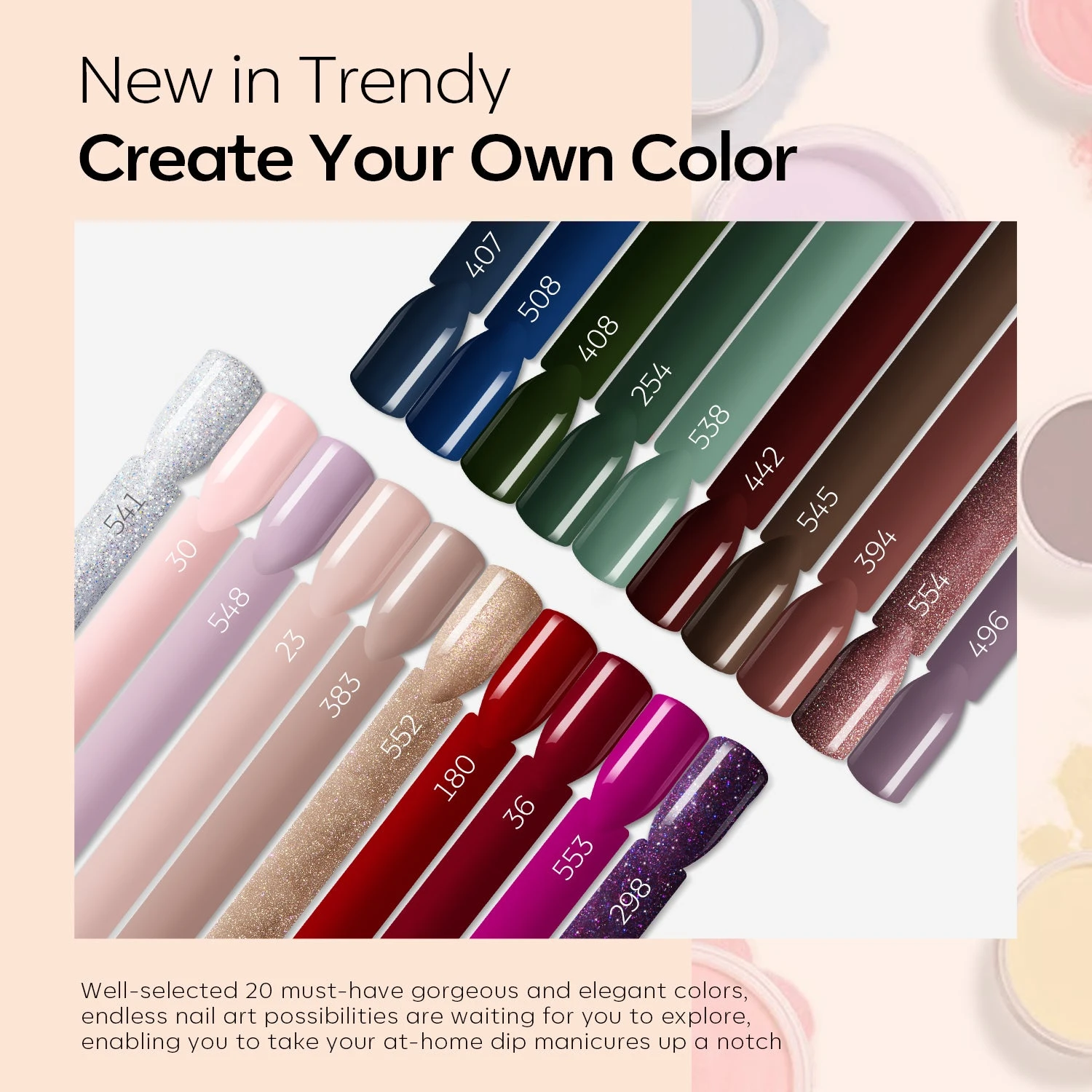 Making Waves - 32Pcs 20Colors Dipping Powder All-In-One Kit【US ONLY】 5 Making Waves - 32Pcs 20Colors Dipping Powder All-In-One Kit【US ONLY】 - Image 3