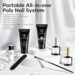 Midnight Elf - 2 Colors Poly Nail Gel Starter Kit -Mary Jully Nail Shop 2 12540cf0 eb2c 45ef 969c af3722f666aa