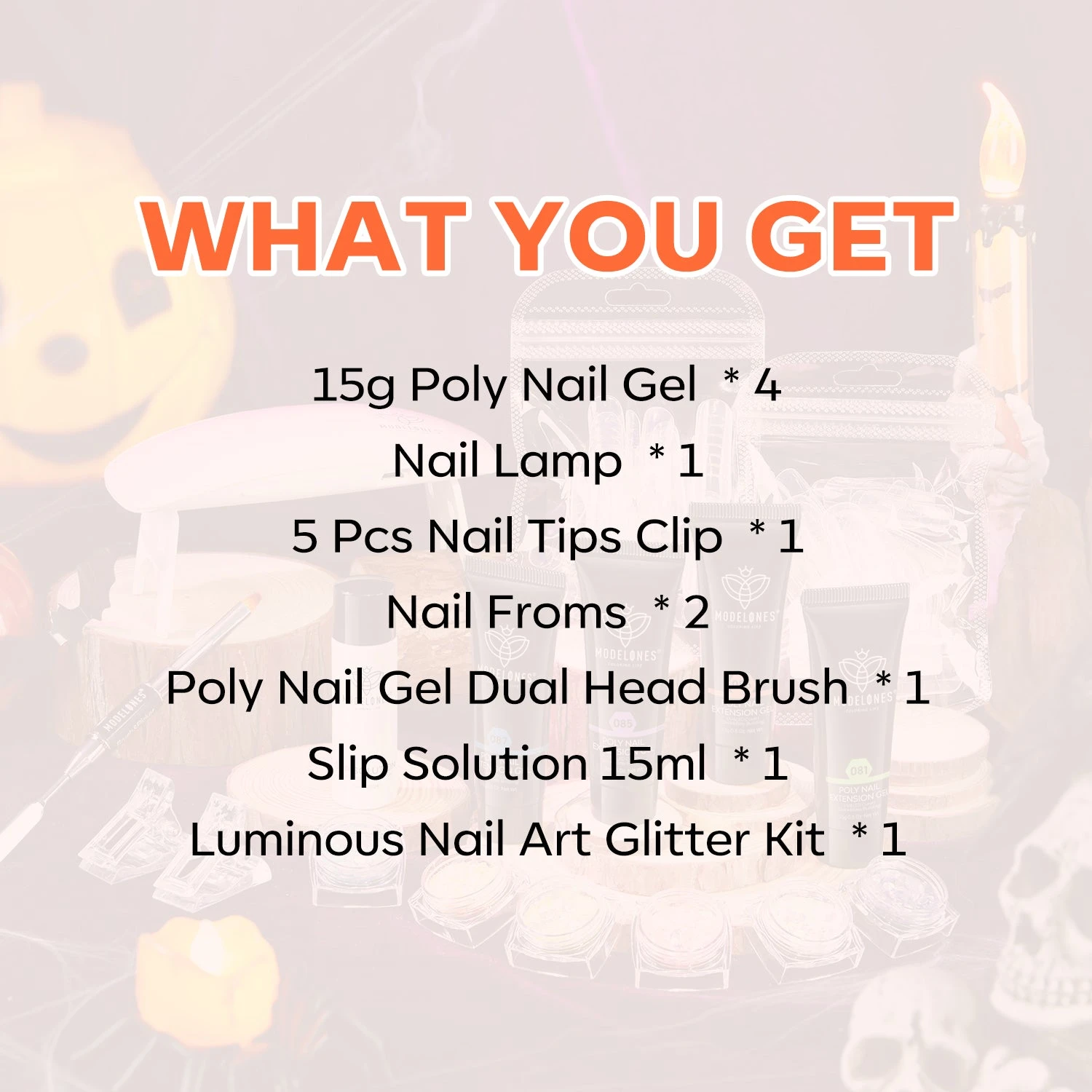 Enchanted Night - 4 Colors Poly Nail Gel Kit 13 Enchanted Night - 4 Colors Poly Nail Gel Kit - Image 11