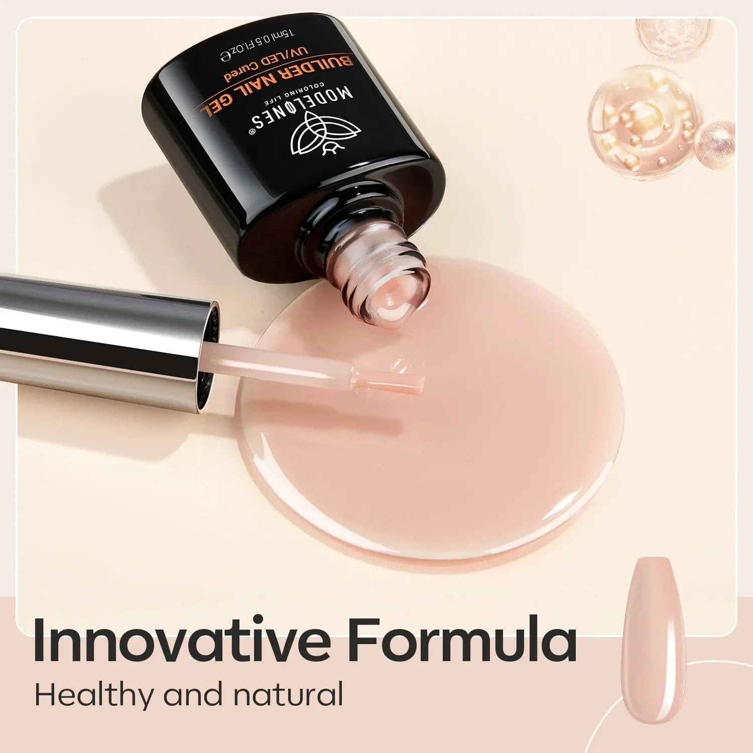 8-In-1 Nude Brown Builder Nail Gel 15ml 5 8-In-1 Nude Brown Builder Nail Gel 15ml - Image 3