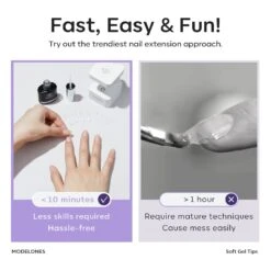 200Pcs Semi-Frosted Short Square Full Cover Nail Tips -Mary Jully Nail Shop 2 6fca4701 bcca 4584 894d dc9cb10cca54