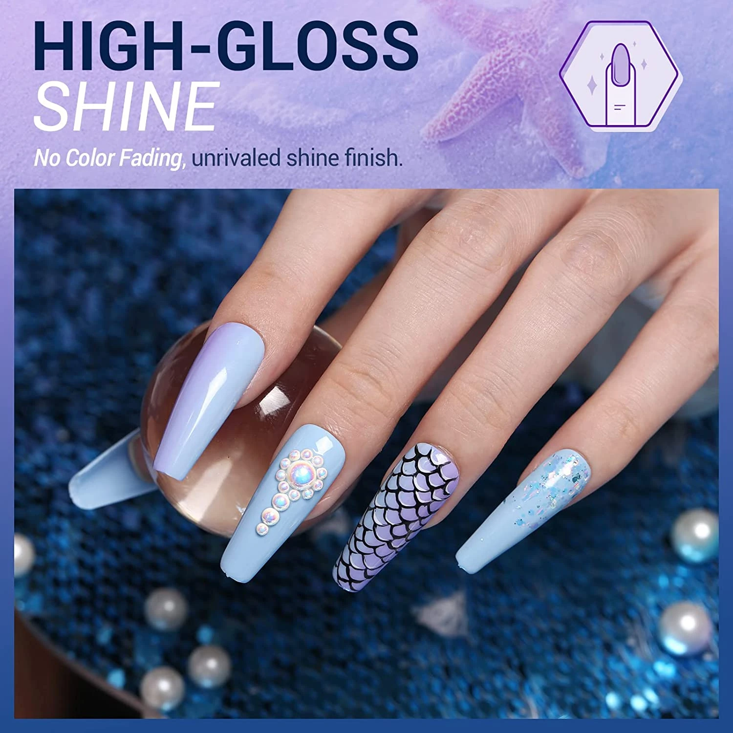 Chrome - 6Pcs Inspire Gel Set 7ml【US ONLY】 4 Chrome - 6Pcs Inspire Gel Set 7ml【US ONLY】 - Image 2