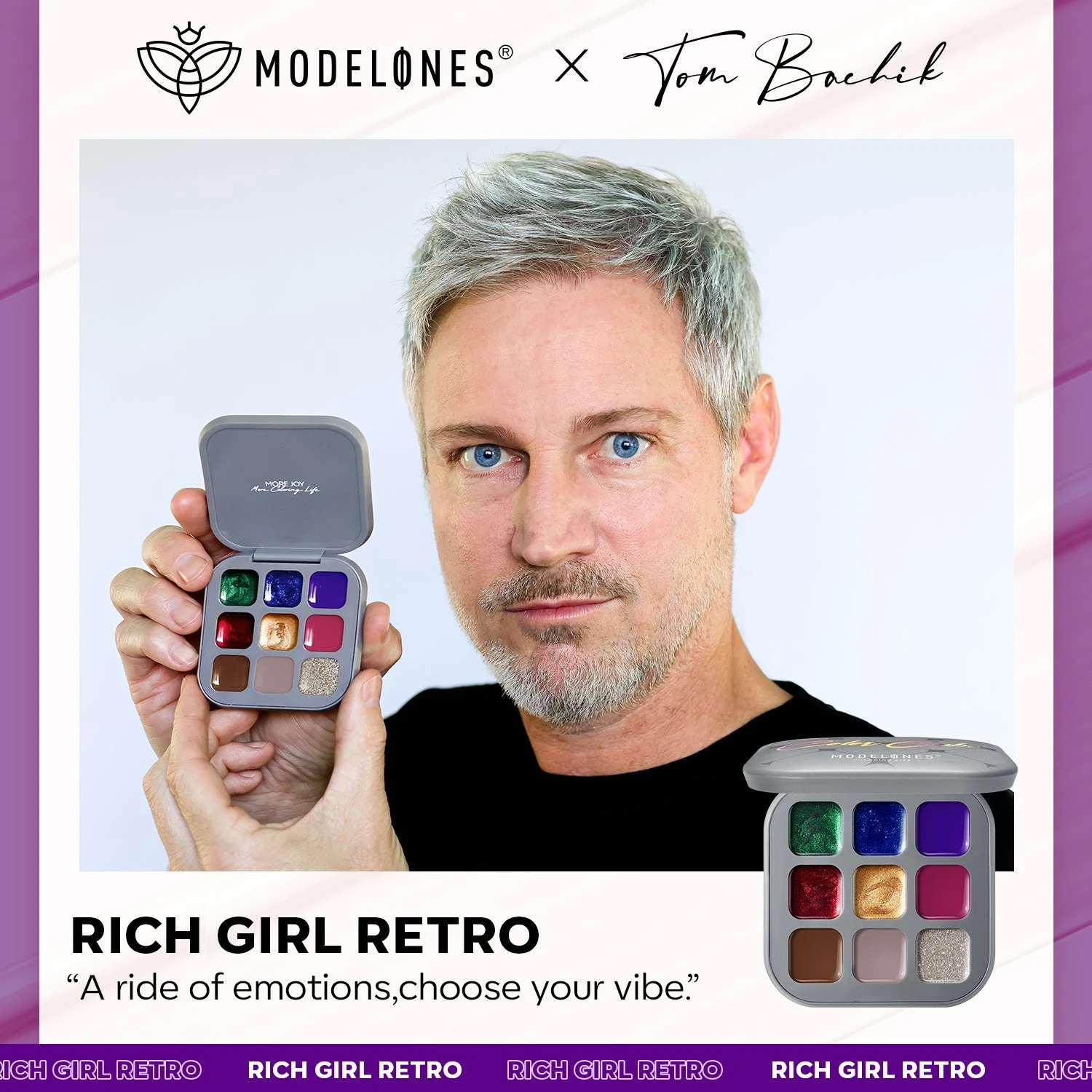 Rich Girl Retro - 4 Pcs 9 Shades Solid Cream Gel Polish Color Cube Kit 9 Rich Girl Retro - 4 Pcs 9 Shades Solid Cream Gel Polish Color Cube Kit - Image 7