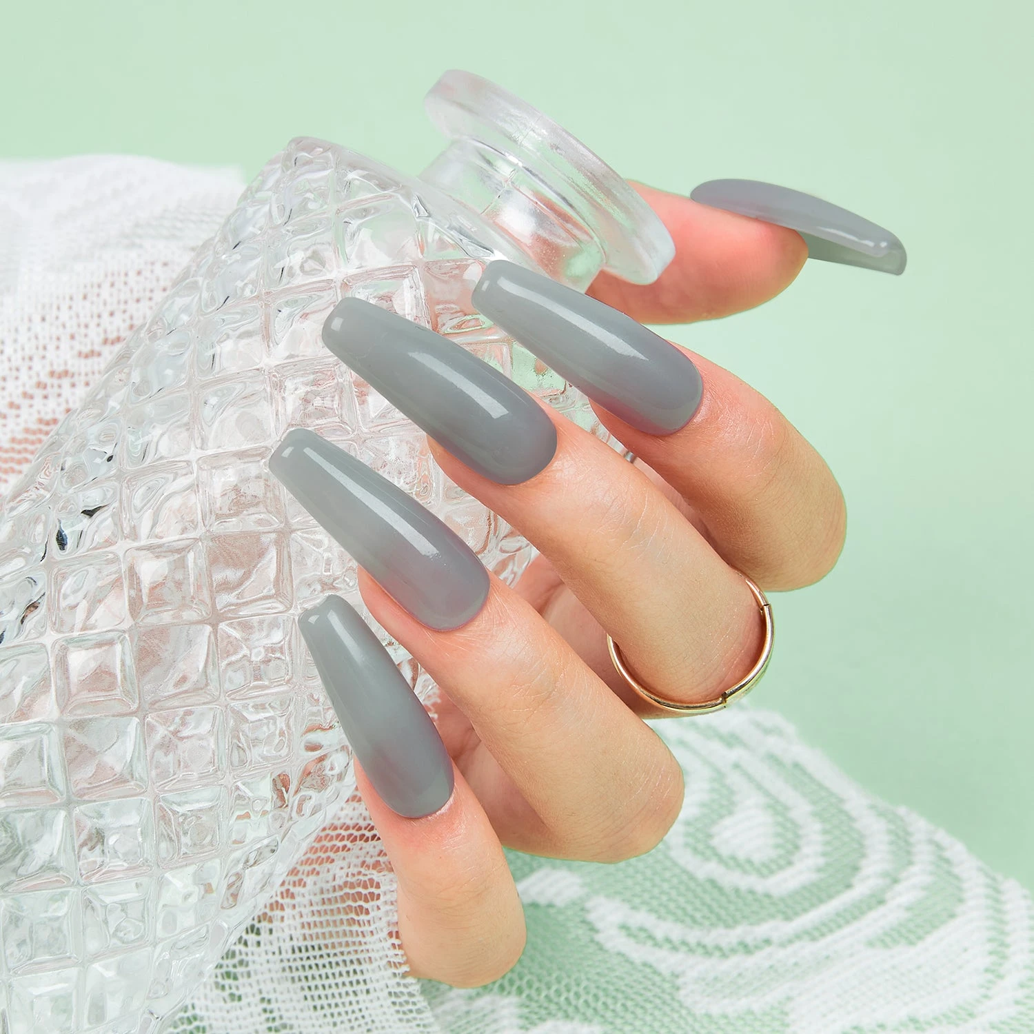 Misty Morning - Poly Nail Gel (15g) 4 Misty Morning - Poly Nail Gel (15g) - Image 2