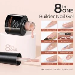 Reddish Nude - 6 Colors 8-in-1 Builder Nail Gel Set 7ml -Mary Jully Nail Shop 2 d911a03e 15cb 4317 b9df a043a5bffffd