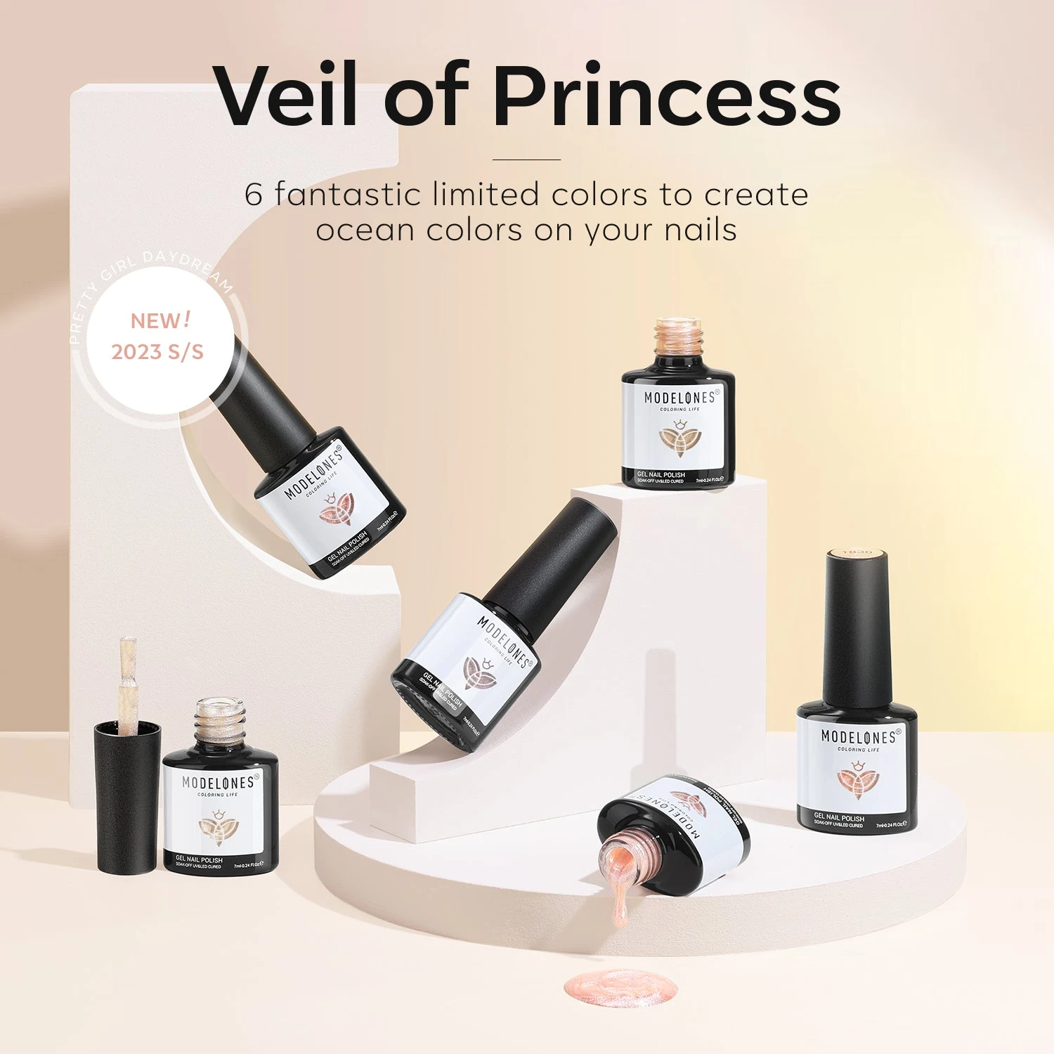 Veil Of Princess - 6 Shades Gel Nail Polish Set 4 Veil Of Princess - 6 Shades Gel Nail Polish Set - Image 2