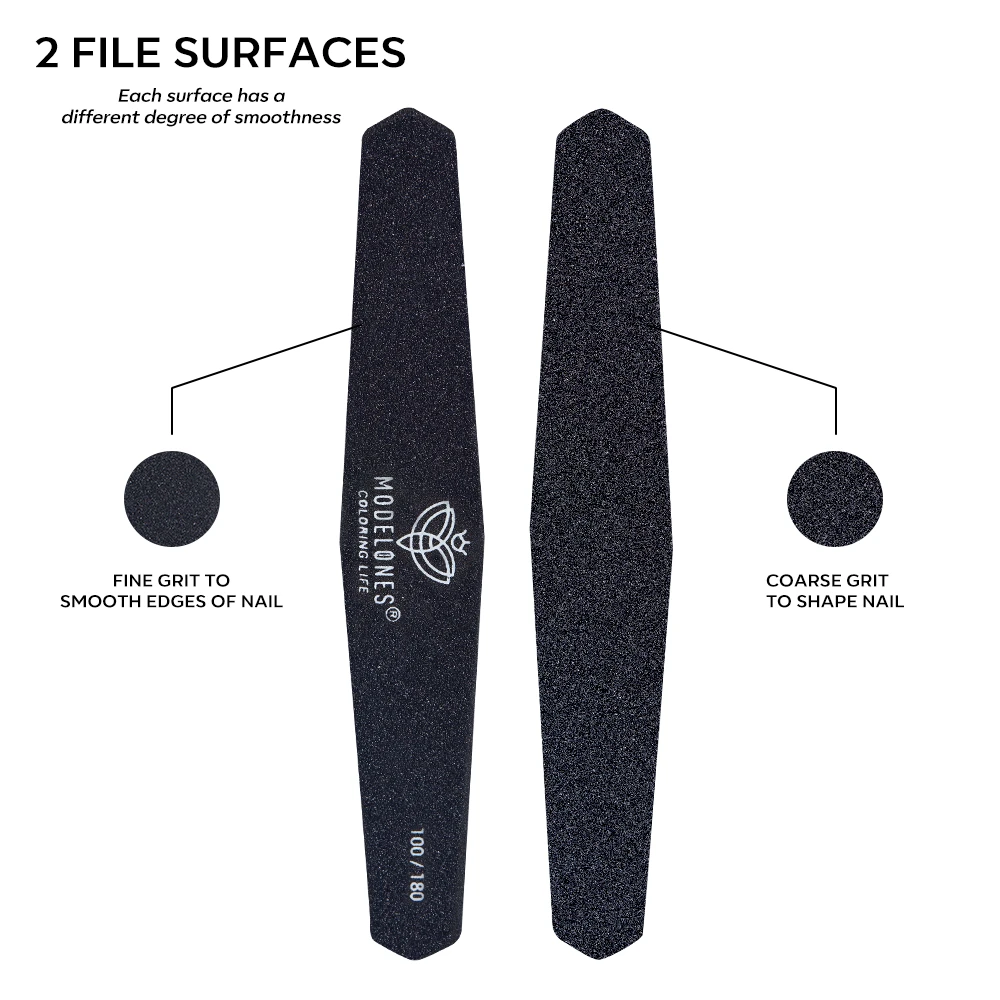 Nail Files 100/180 - Set Of 2 4 Nail Files 100/180 - Set Of 2 - Image 2
