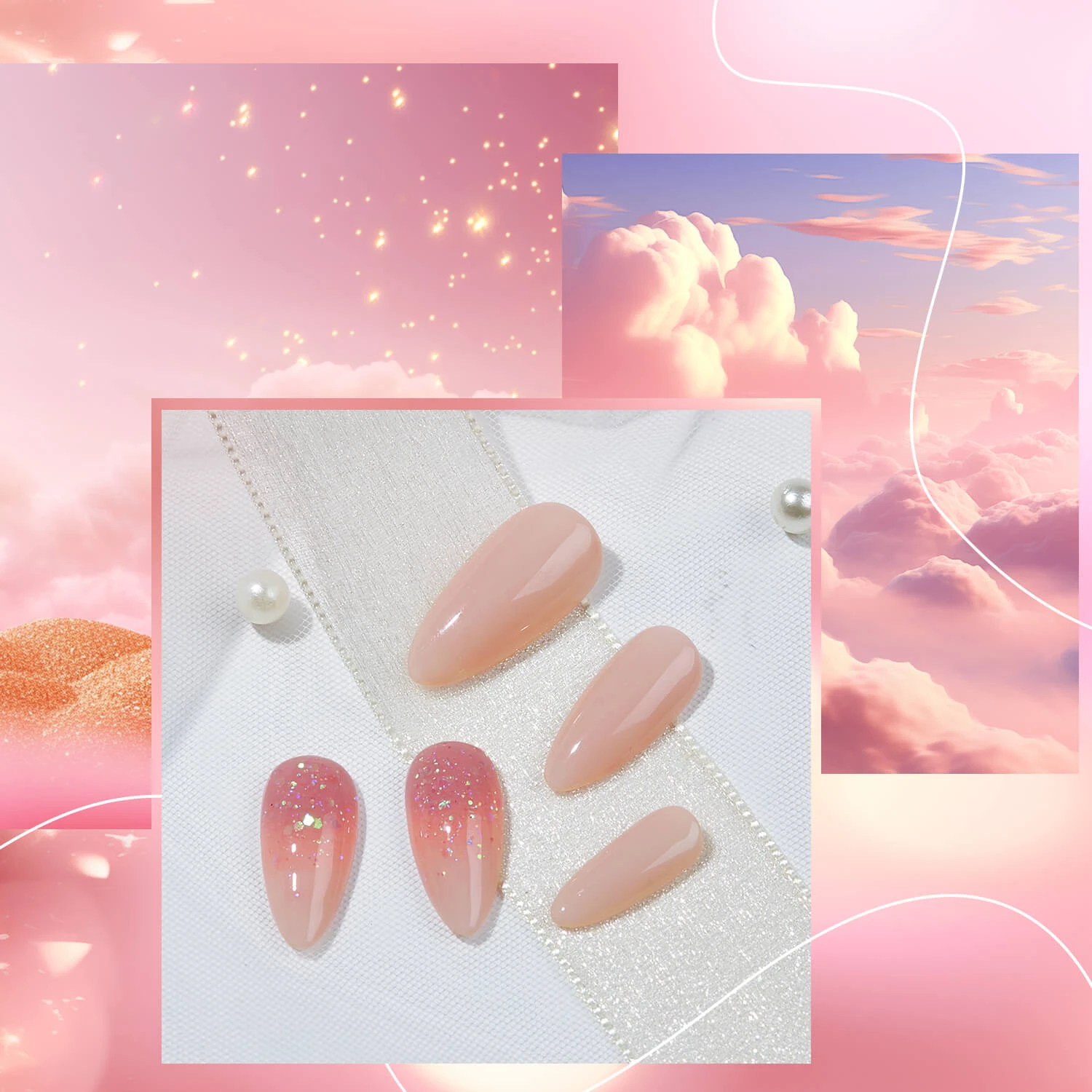 Pink Clouds - Poly Nail Gel (15g) 5 Pink Clouds - Poly Nail Gel (15g) - Image 3