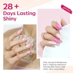 Tender Pink - 14Pcs 6 Colors Poly Nail Gel Kit -Mary Jully Nail Shop 3 28c6eae7 2a23 408e 9c6c 7af9ea73ca8b