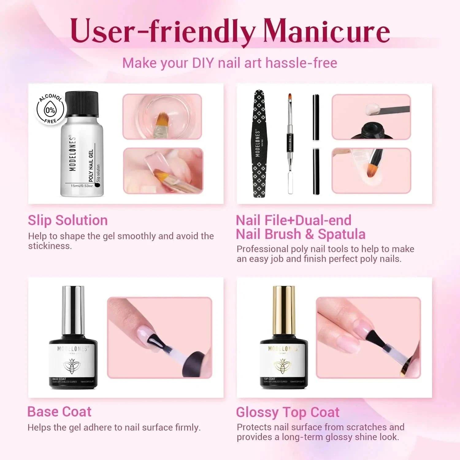 Sun Bath - 2 Colors Poly Nail Gel Kit 12 Sun Bath - 2 Colors Poly Nail Gel Kit - Image 10