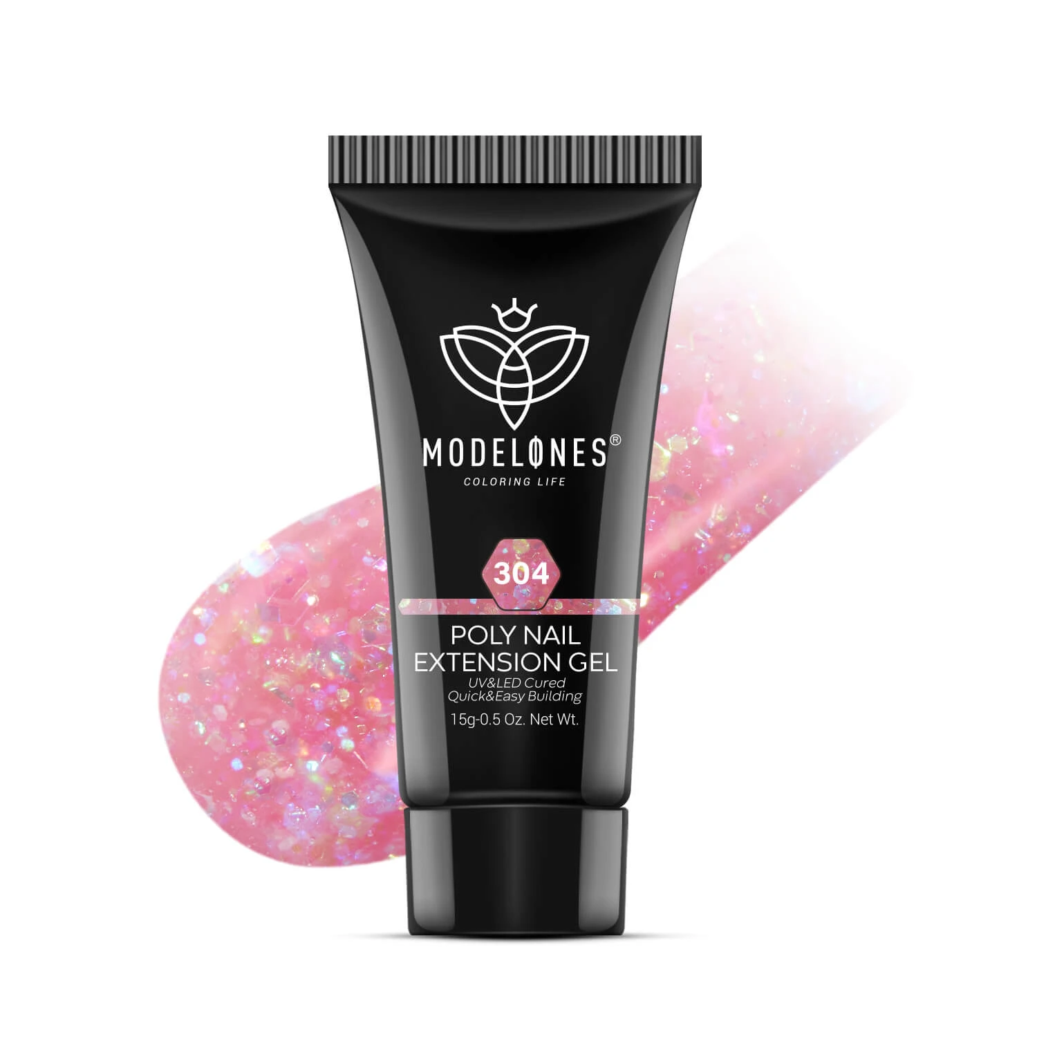 Pink Clouds - Poly Nail Gel (15g) 6 Pink Clouds - Poly Nail Gel (15g) - Image 4