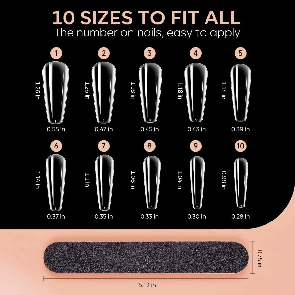 Clear Full Cover Nail Tips Collection 12 Clear Full Cover Nail Tips Collection - Image 10