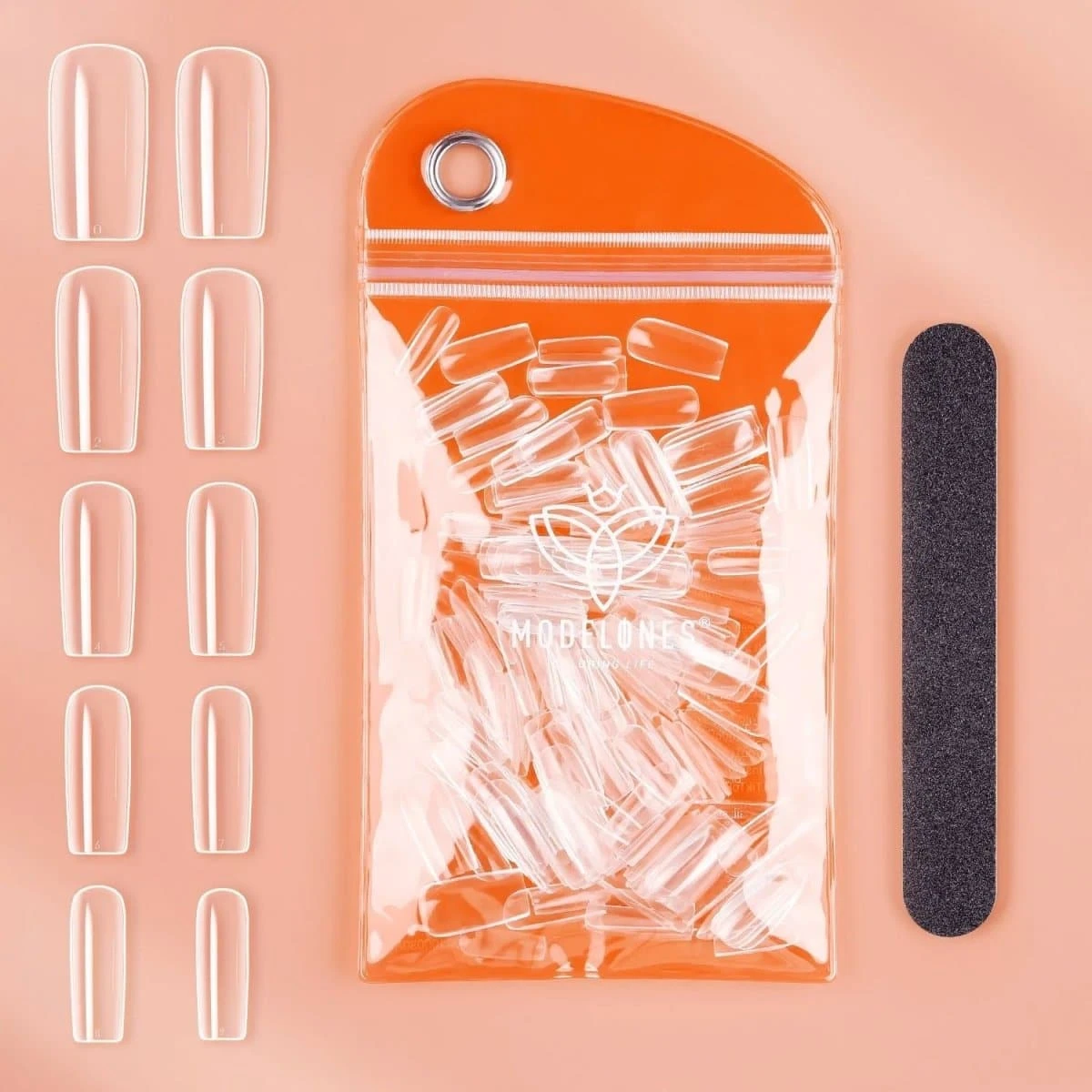 Clear Full Cover Nail Tips Collection 16 Clear Full Cover Nail Tips Collection - Image 14