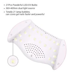 48W UV/LED Nail Lamp US Plug -Mary Jully Nail Shop 41722743587000 1