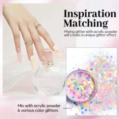 Nail Art Glitter Shiny Hexagon Glitter Collection -Mary Jully Nail Shop 41893342150840 4