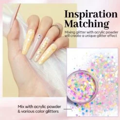 Nail Art Glitter Shiny Hexagon Glitter Collection -Mary Jully Nail Shop 41893342183608 4