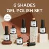 6 Shades Gel Nail Polish Set Collection 1 6 Shades Gel Nail Polish Set Collection -Mary Jully Nail Shop 44937404252460 6shades