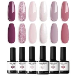 6 Shades Gel Nail Polish Set Collection 37 6 Shades Gel Nail Polish Set Collection -Mary Jully Nail Shop 44937404383532