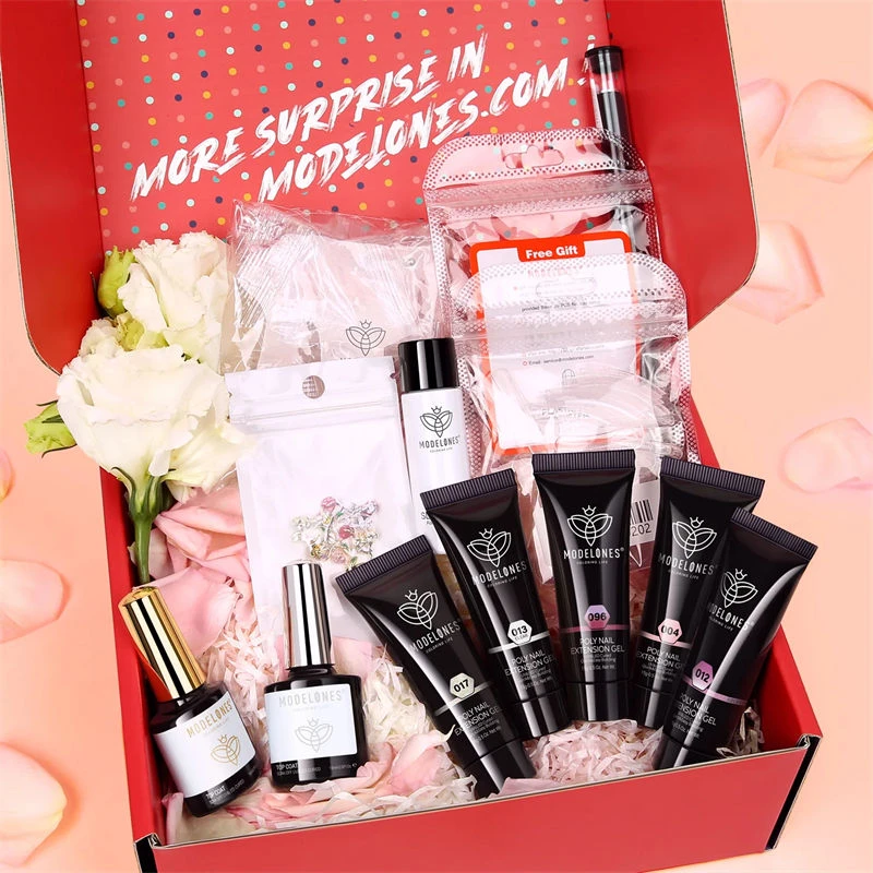 Fragrant Roses - 5 Colors Poly Nail Gel Kit - Gift For Mother's Day【Free Nail Art Gloves】 4 Fragrant Roses - 5 Colors Poly Nail Gel Kit - Gift For Mother's Day【Free Nail Art Gloves】 - Image 2